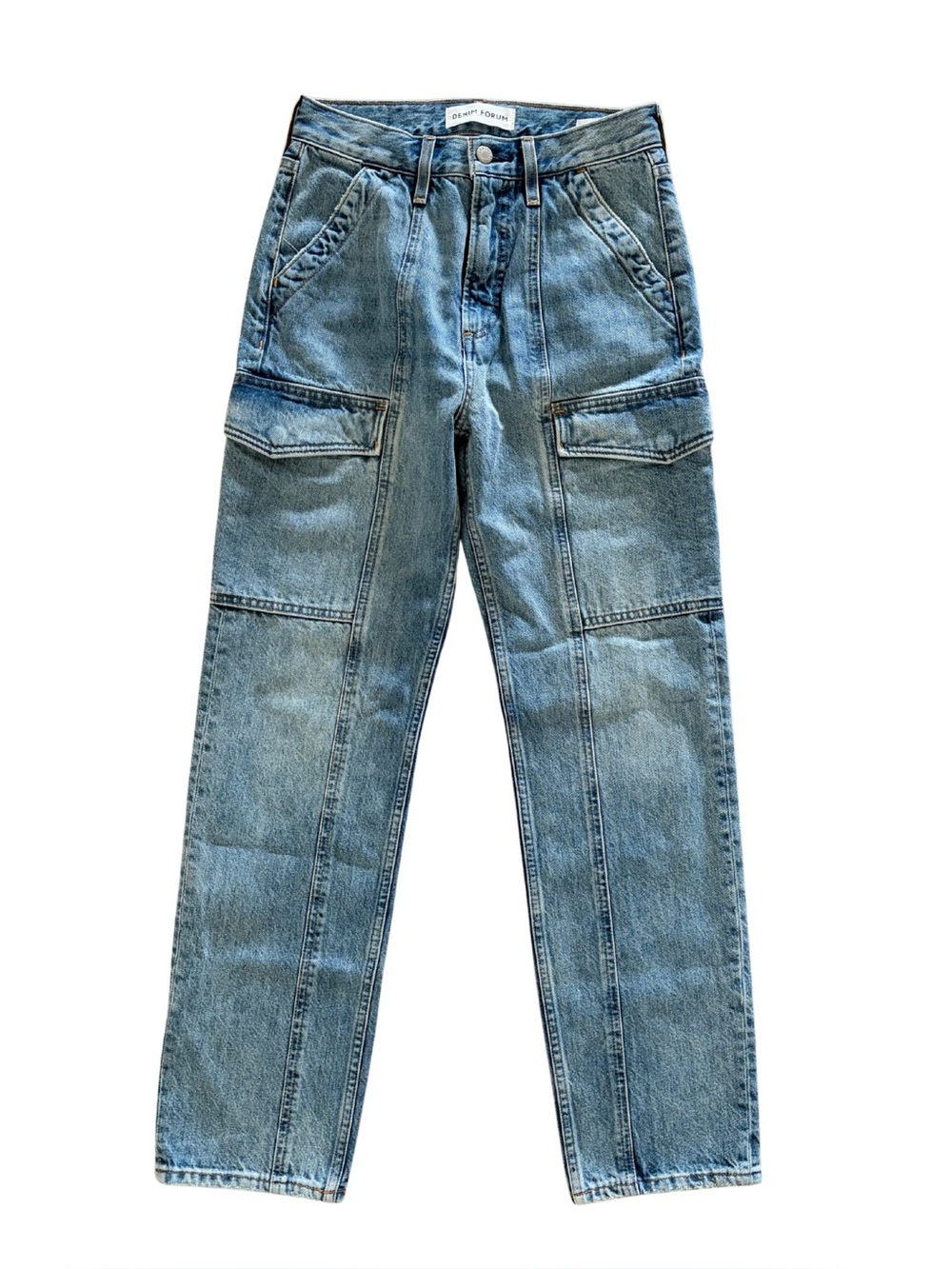 Denim Forum The '90s Lo-Rise Cargo Slim Cargo Jeans Waist 25